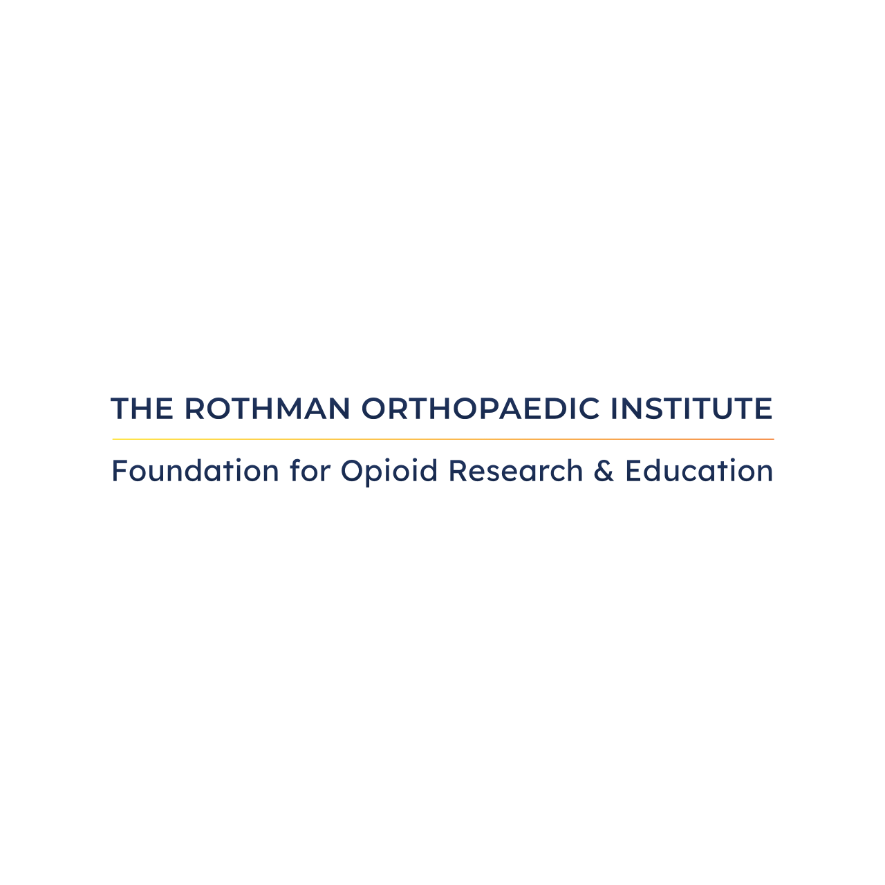 The Rothman Orthopedic Institute Foundation for Opioid Research and Education