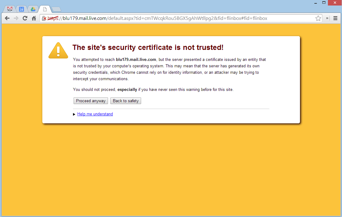Git ssl certificate. SSL. Кнопка proceed anyway.